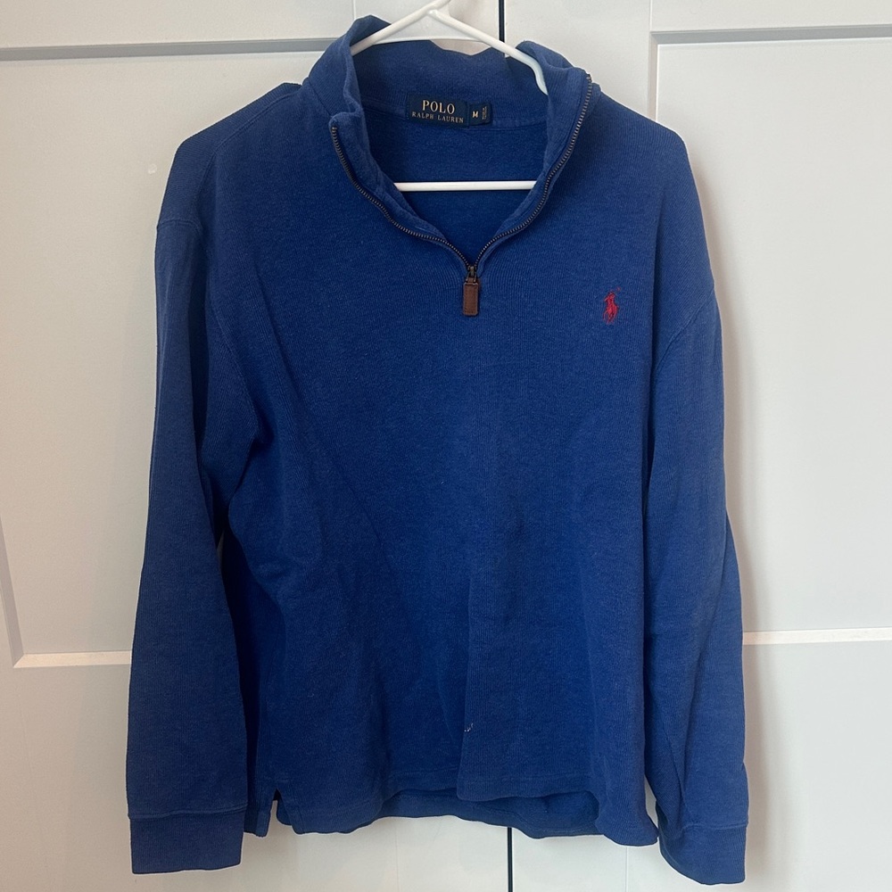 Polo Ralph Lauren Men's Royal Blue Zip-Up Sweater